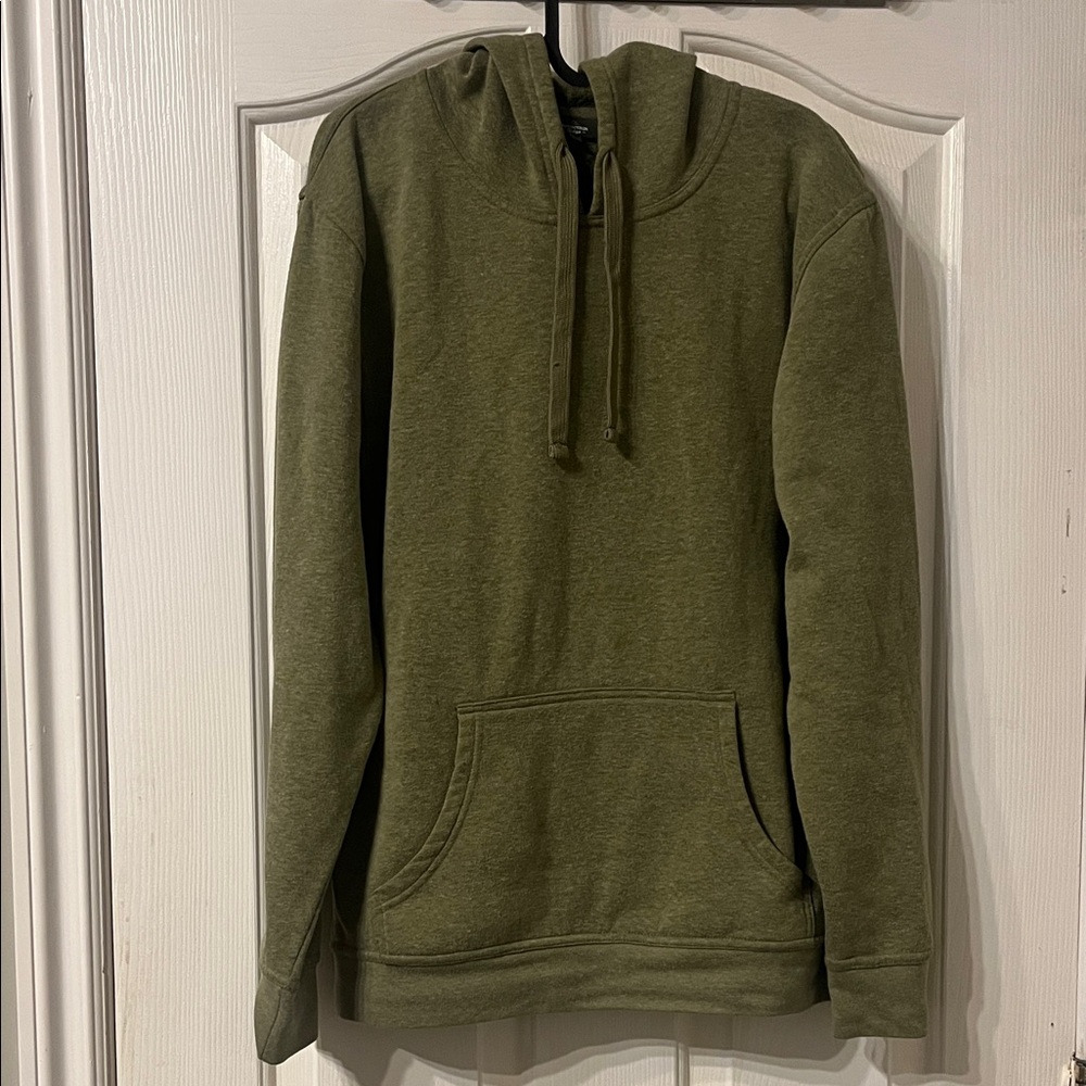 Mountain Ridge Olive Pullover Hoodie